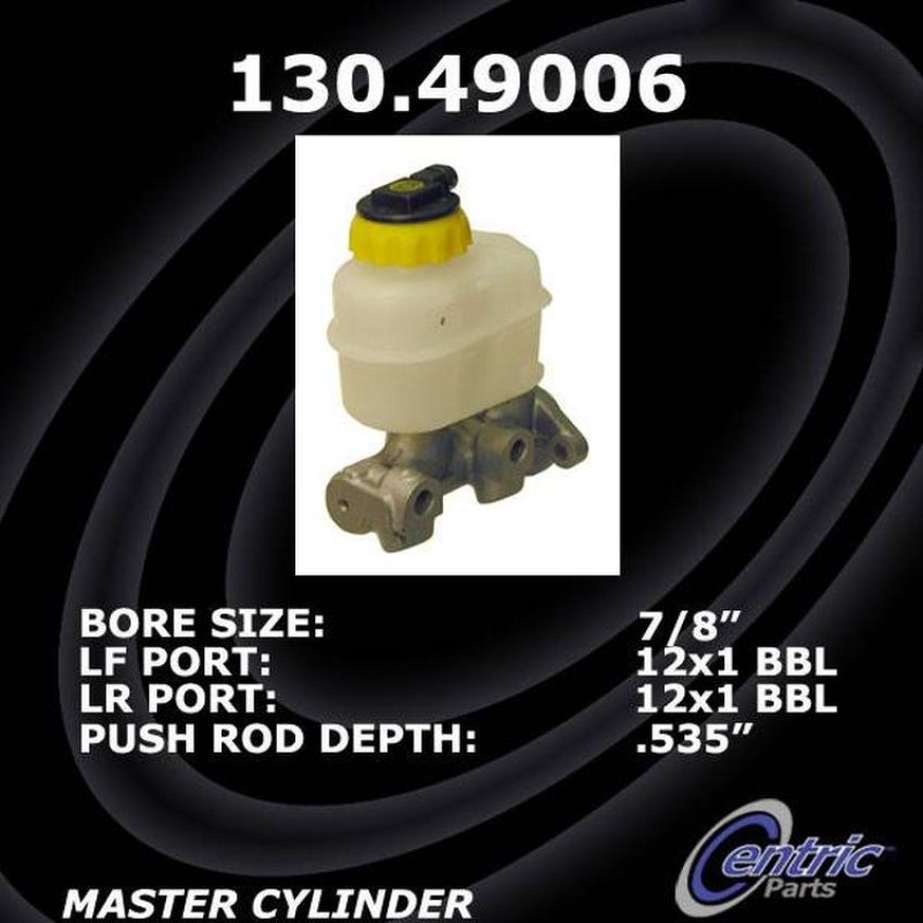CENTRIC PARTS 130.49006 Centric Premium Brake Master Cylinder