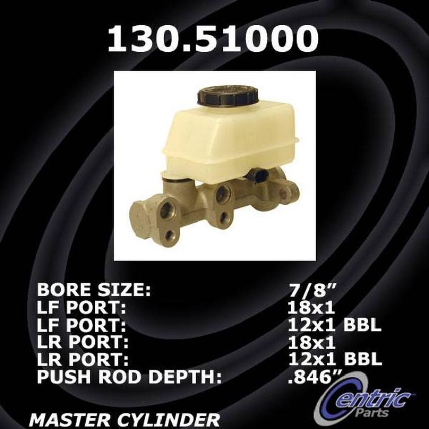 CENTRIC PARTS 130.51000 Centric Premium Brake Master Cylinder