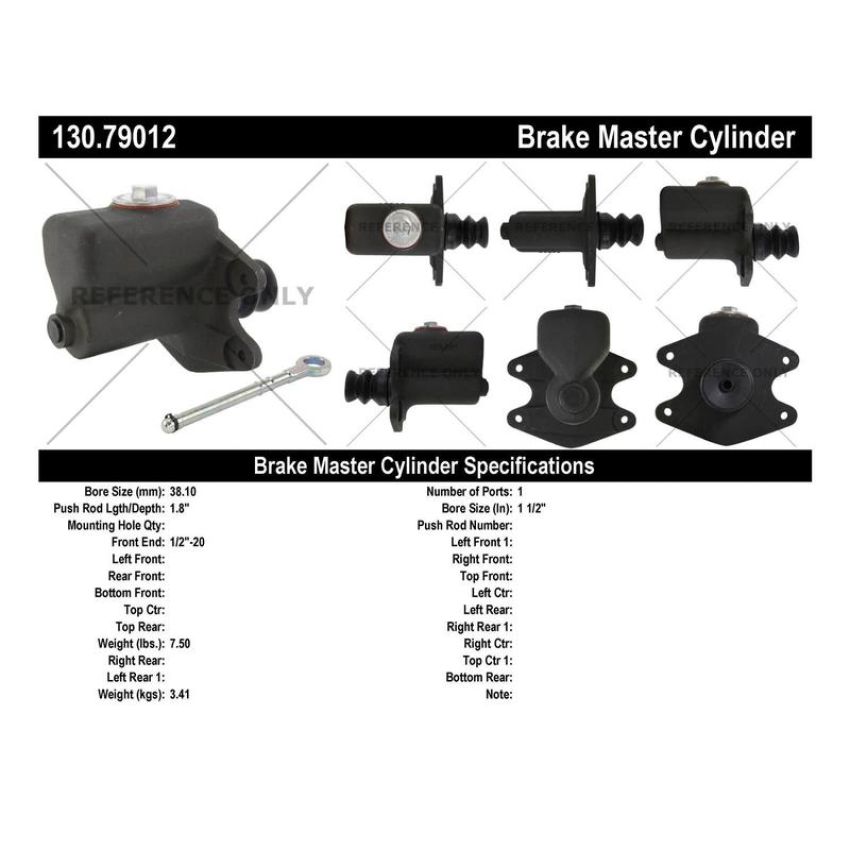 CENTRIC PARTS 130.79012 Centric Premium Brake Master Cylinder