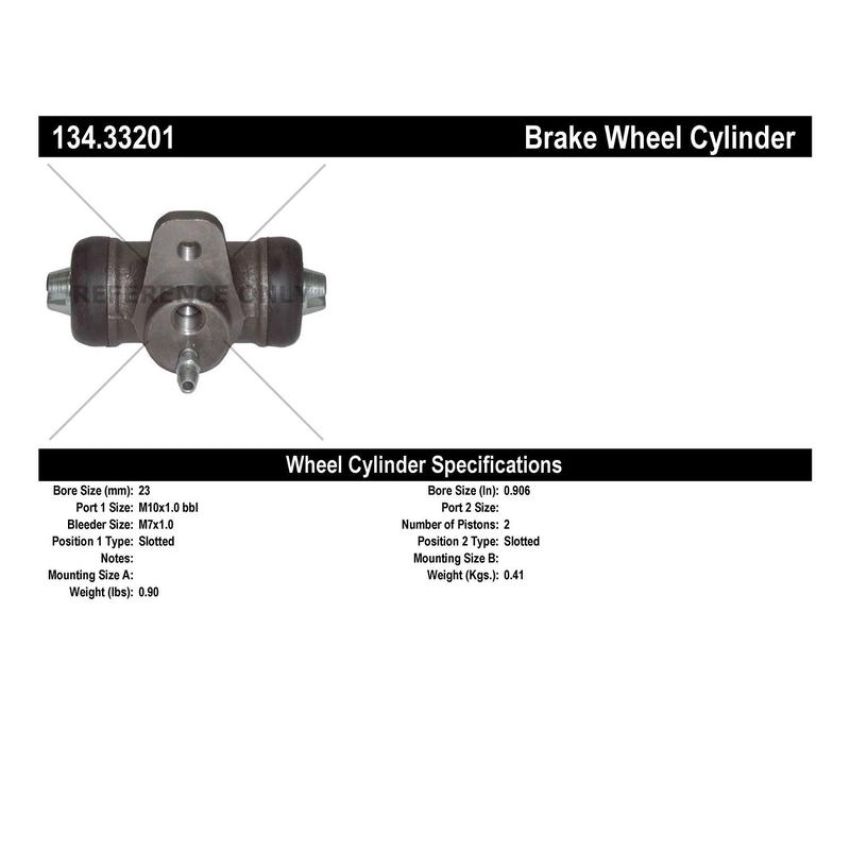 CENTRIC PARTS 134.33201 Centric Premium Wheel Cylinder
