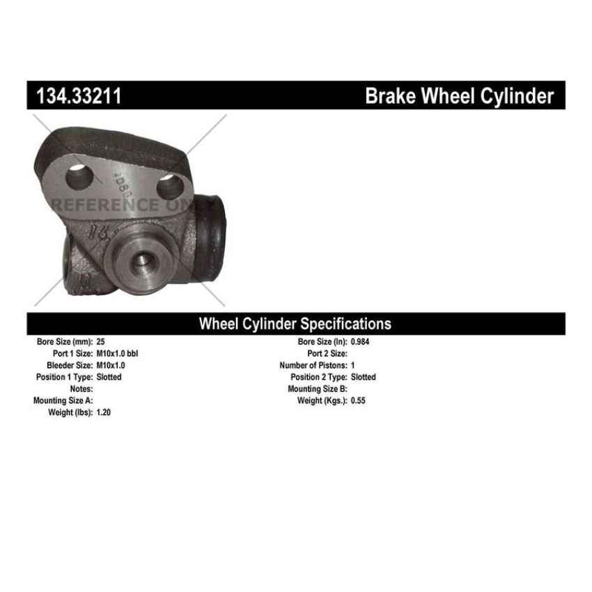 CENTRIC PARTS 134.33211 Centric Premium Wheel Cylinder