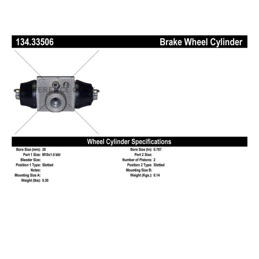 CENTRIC PARTS 134.33506 Centric Premium Wheel Cylinder