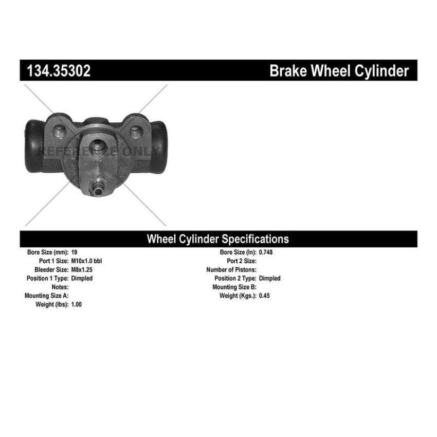 CENTRIC PARTS 134.35302 Centric Premium Wheel Cylinder