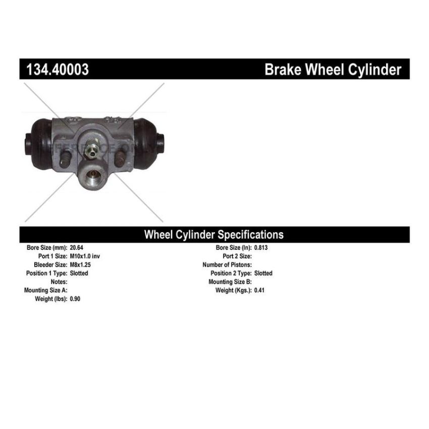 CENTRIC PARTS 134.40003 Centric Premium Wheel Cylinder