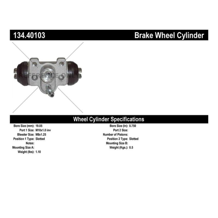 CENTRIC PARTS 134.40103 Centric Premium Wheel Cylinder