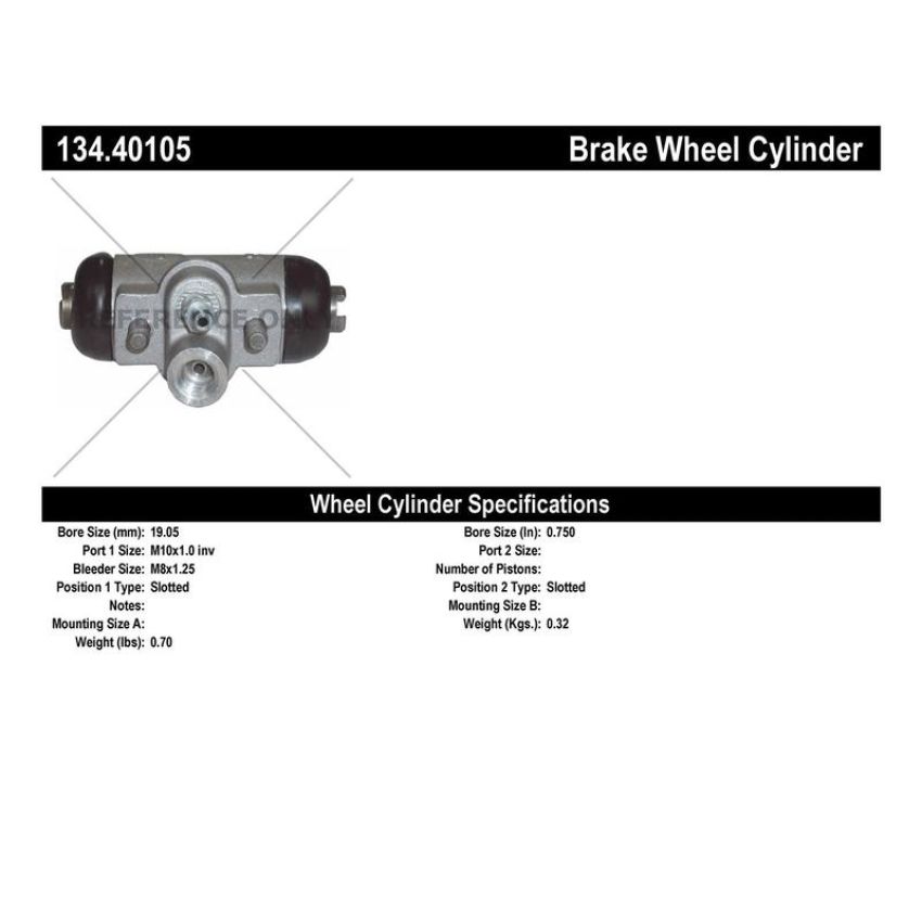 CENTRIC PARTS 134.40105 Centric Premium Wheel Cylinder