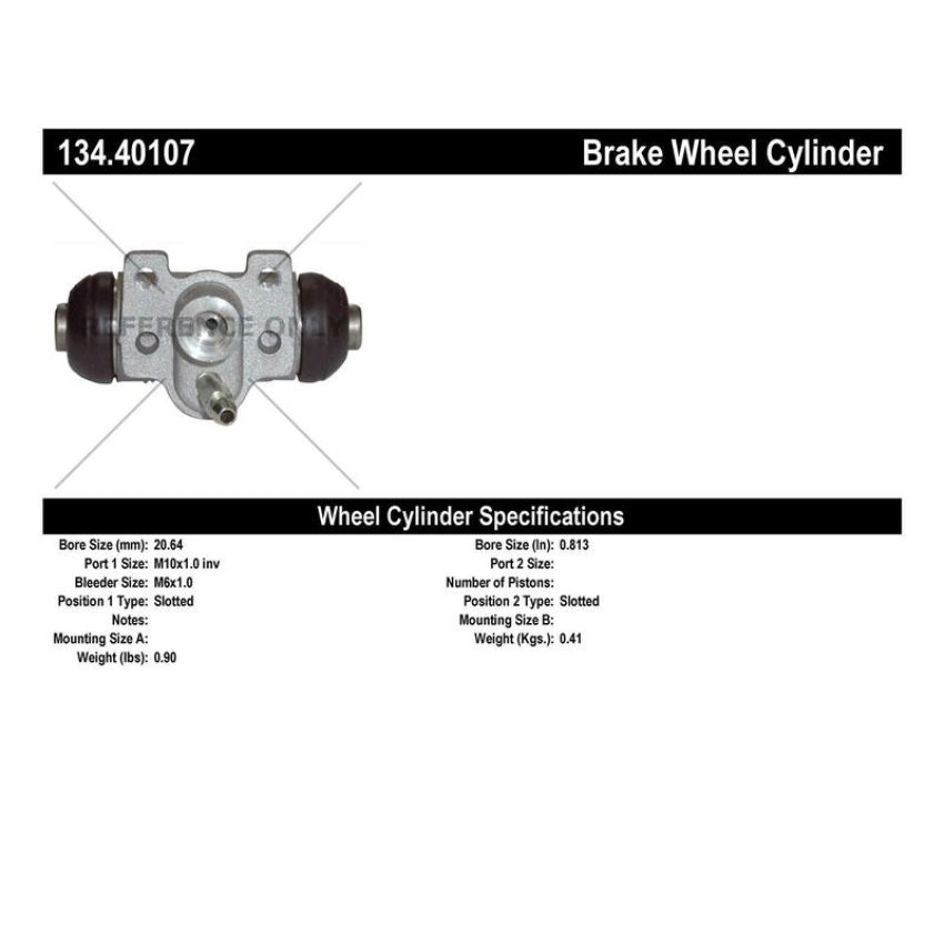 CENTRIC PARTS 134.40107 Centric Premium Wheel Cylinder