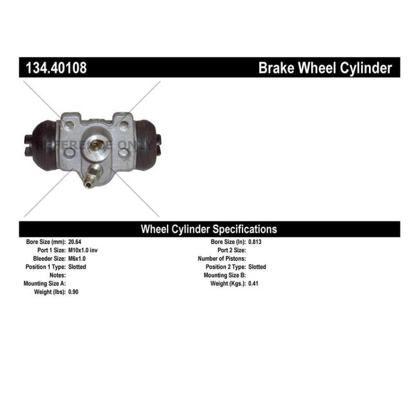 CENTRIC PARTS 134.40108 Centric Premium Wheel Cylinder