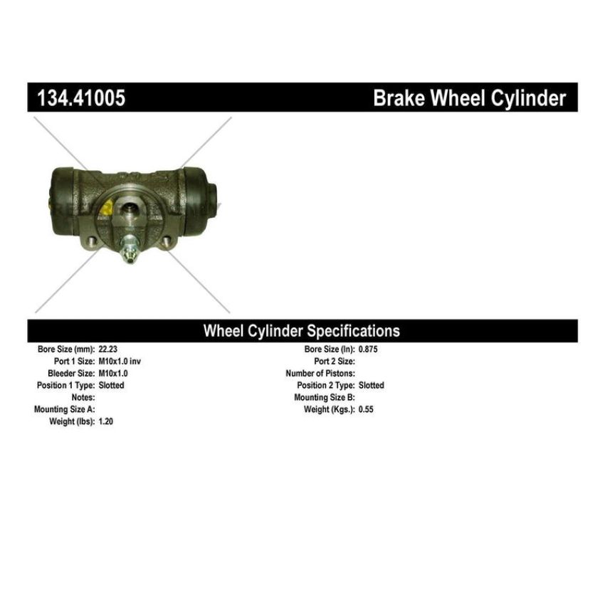 CENTRIC PARTS 134.41005 Centric Premium Wheel Cylinder