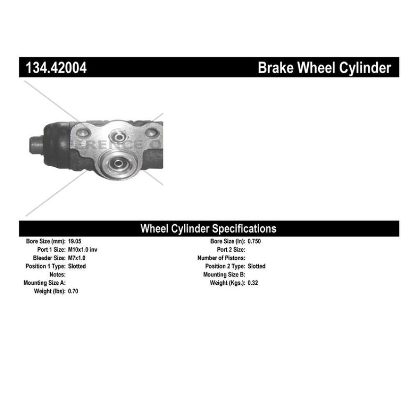 CENTRIC PARTS 134.42004 Centric Premium Wheel Cylinder