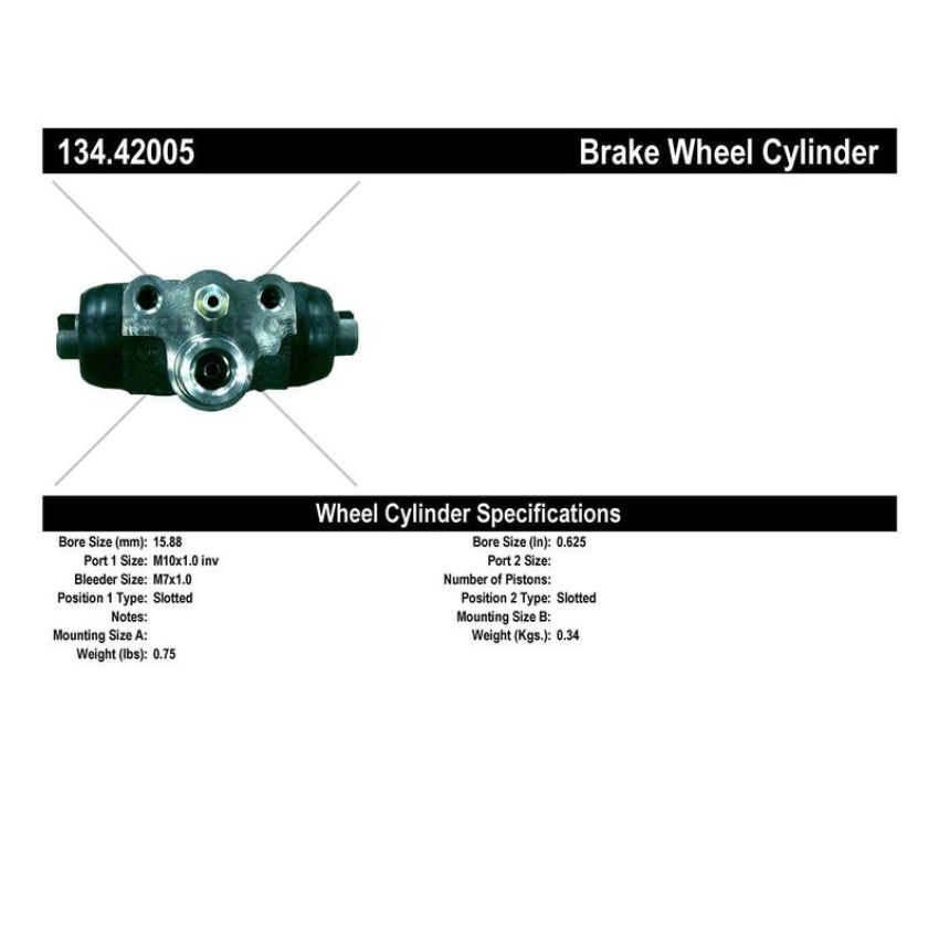 CENTRIC PARTS 134.42005 Centric Premium Wheel Cylinder