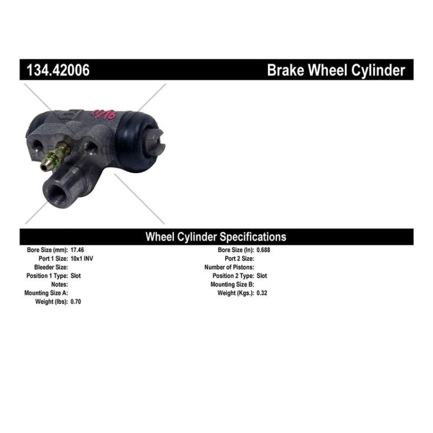 CENTRIC PARTS 134.42006 Centric Premium Wheel Cylinder