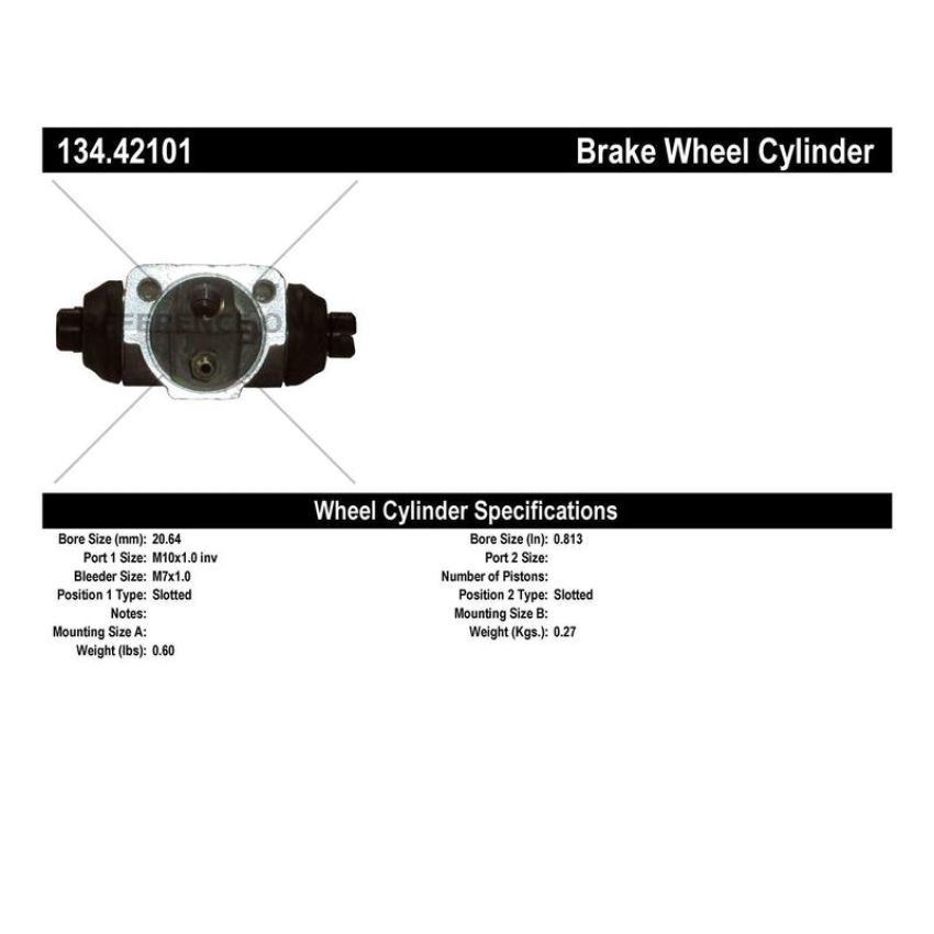 CENTRIC PARTS 134.42101 Centric Premium Wheel Cylinder