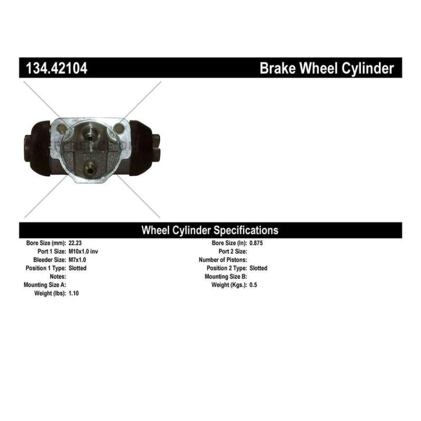 CENTRIC PARTS 134.42104 Centric Premium Wheel Cylinder