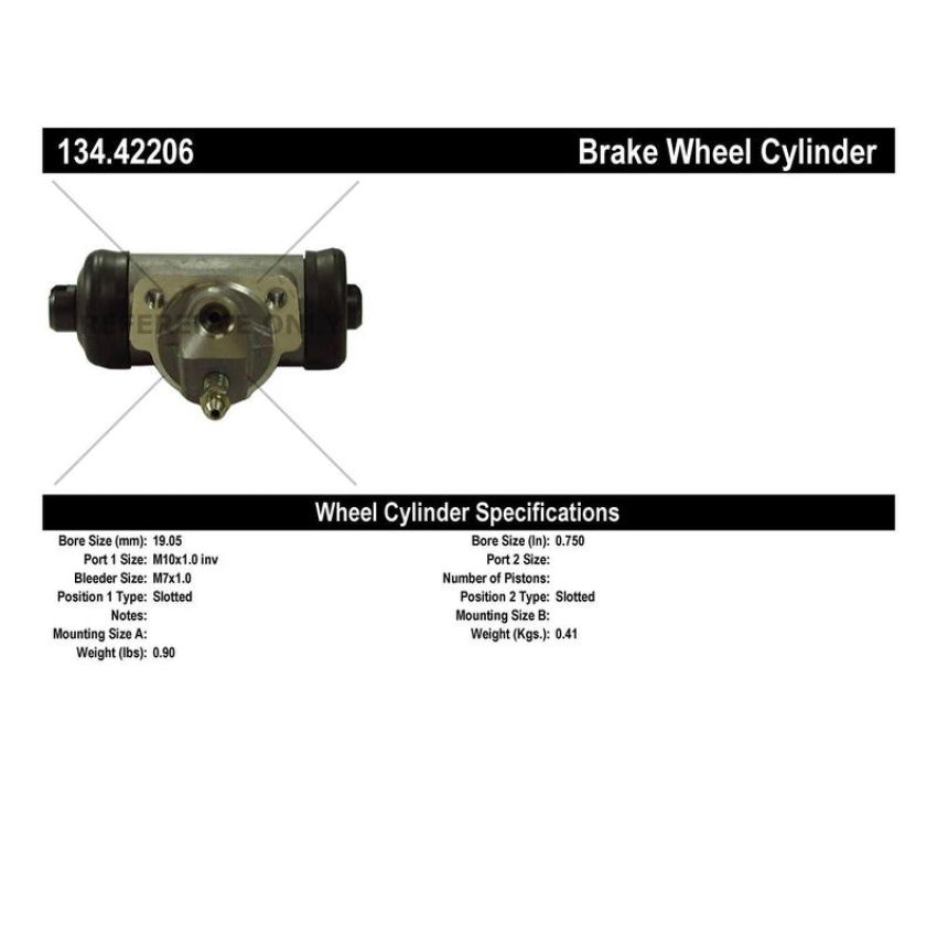 CENTRIC PARTS 134.42206 Centric Premium Wheel Cylinder