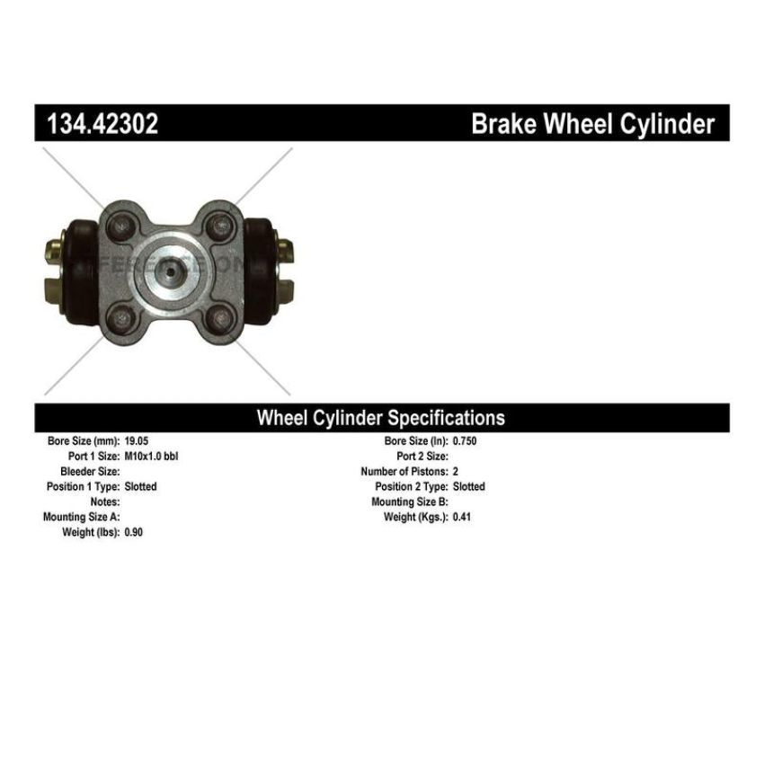 CENTRIC PARTS 134.42302 Centric Premium Wheel Cylinder