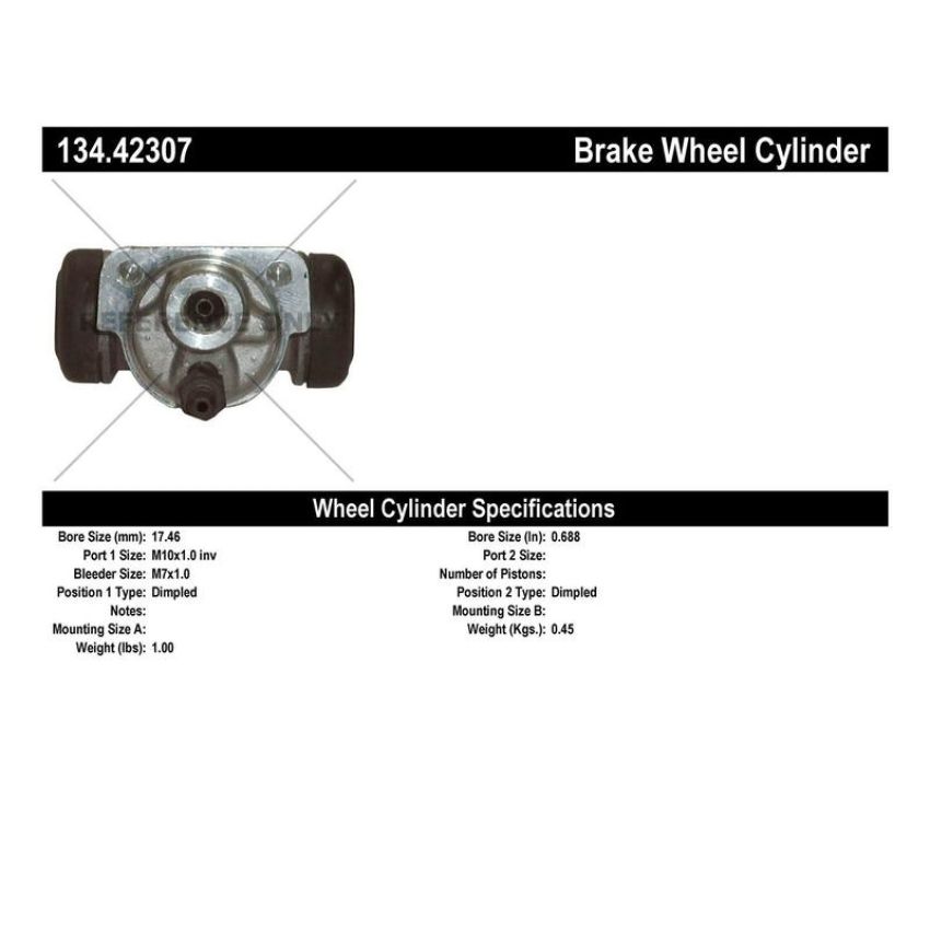 CENTRIC PARTS 134.42307 Centric Premium Wheel Cylinder