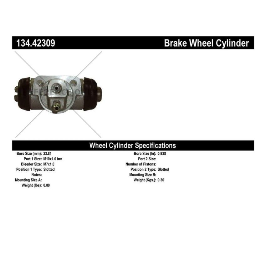 CENTRIC PARTS 134.42309 Centric Premium Wheel Cylinder