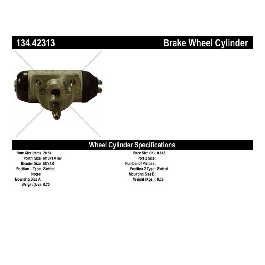 CENTRIC PARTS 134.42313 Centric Premium Wheel Cylinder