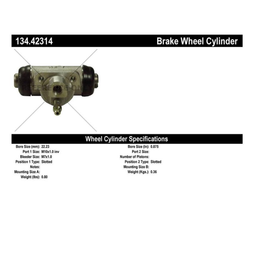 CENTRIC PARTS 134.42314 Centric Premium Wheel Cylinder