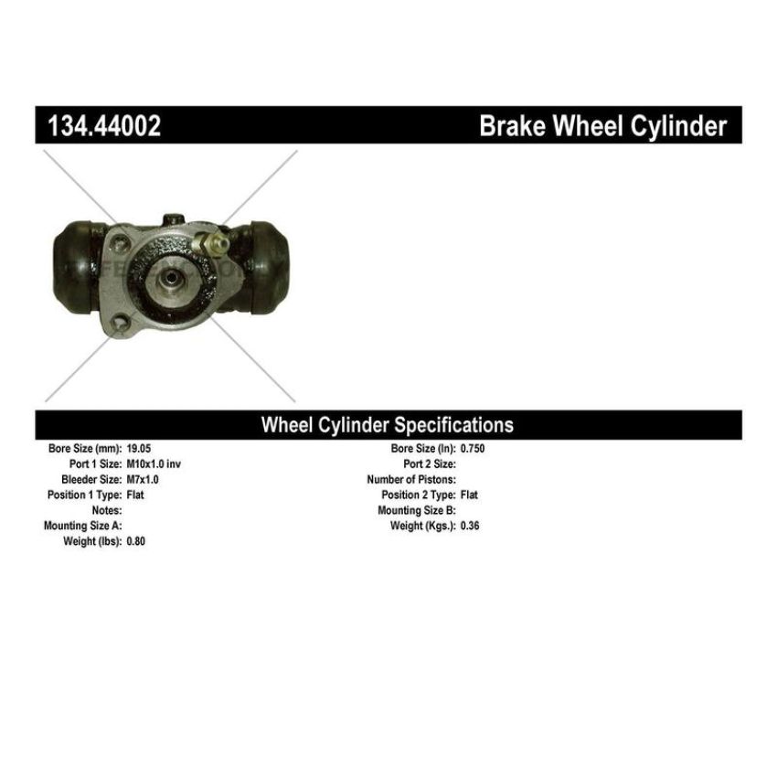 CENTRIC PARTS 134.44002 Centric Premium Wheel Cylinder
