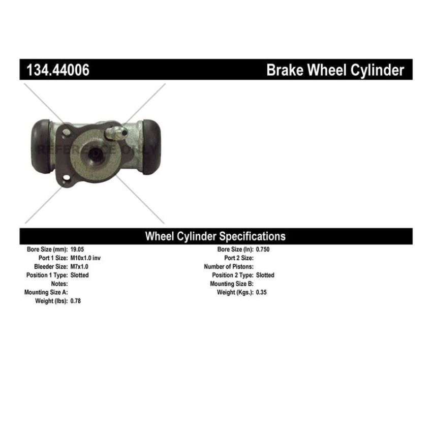 CENTRIC PARTS 134.44006 Centric Premium Wheel Cylinder
