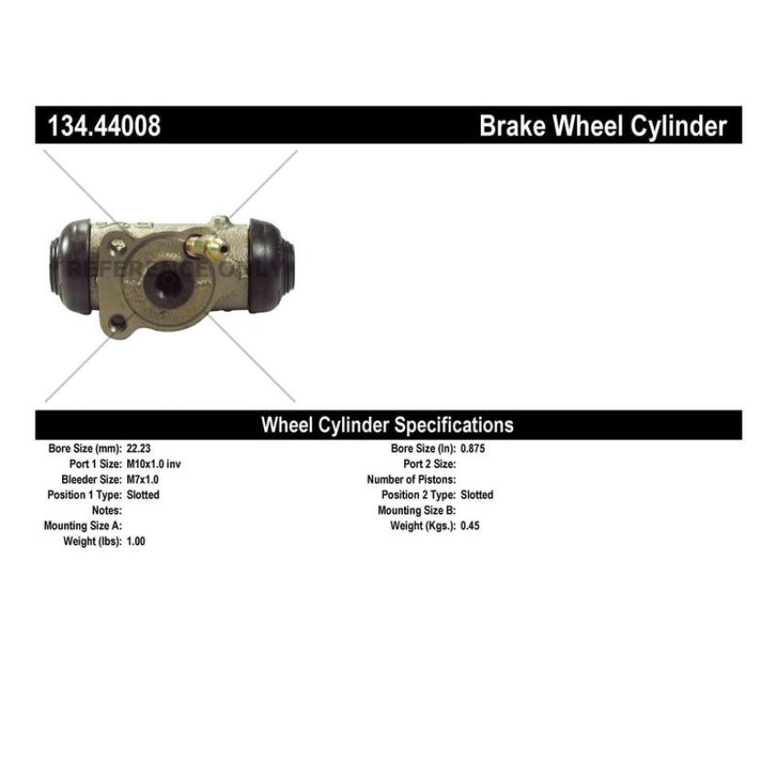 CENTRIC PARTS 134.44008 Centric Premium Wheel Cylinder