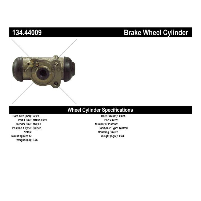 CENTRIC PARTS 134.44009 Centric Premium Wheel Cylinder