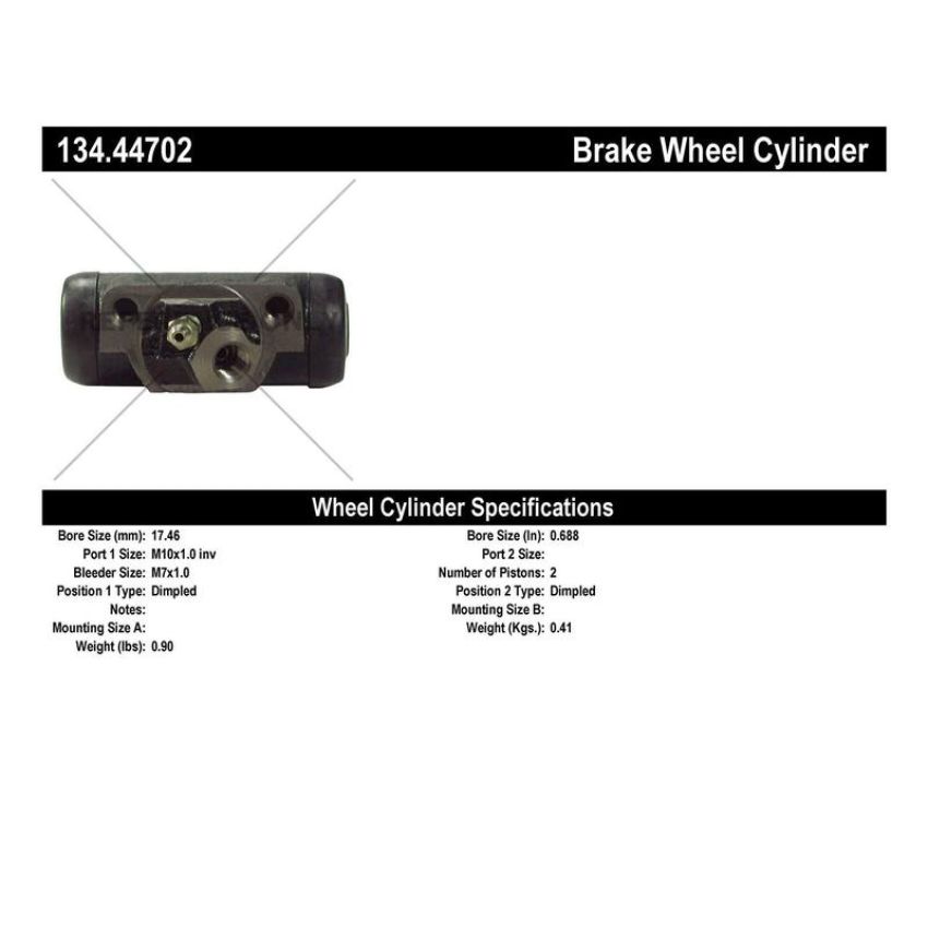 CENTRIC PARTS 134.44702 Centric Premium Wheel Cylinder