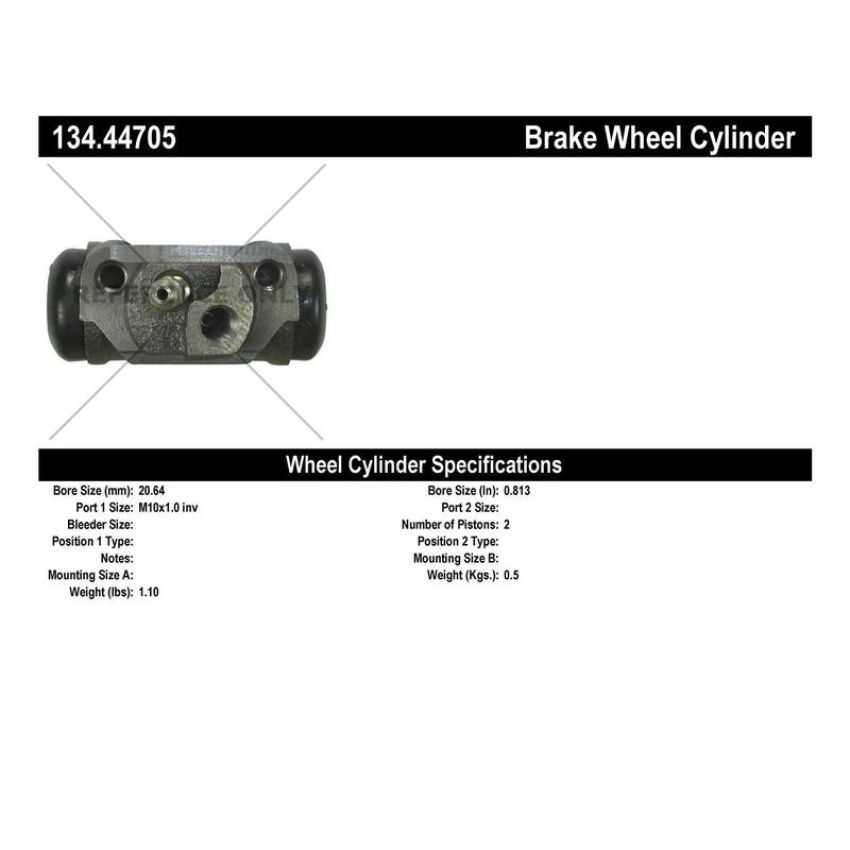 CENTRIC PARTS 134.44705 Centric Premium Wheel Cylinder