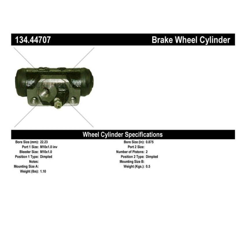 CENTRIC PARTS 134.44707 Centric Premium Wheel Cylinder