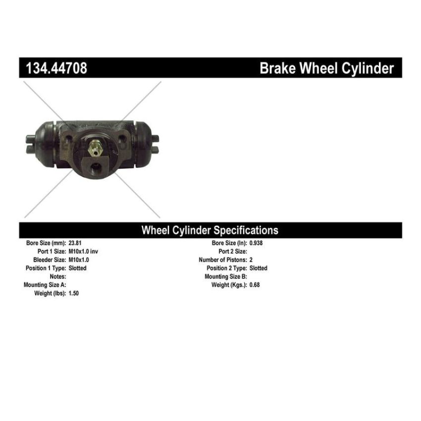 CENTRIC PARTS 134.44708 Centric Premium Wheel Cylinder