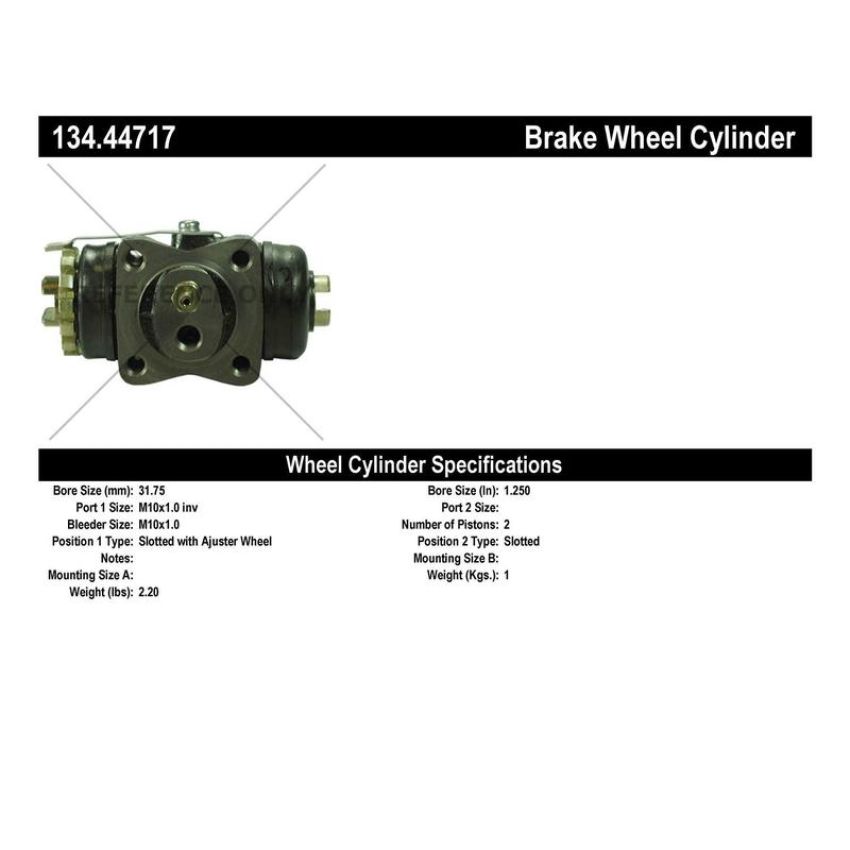 CENTRIC PARTS 134.44717 Centric Premium Wheel Cylinder