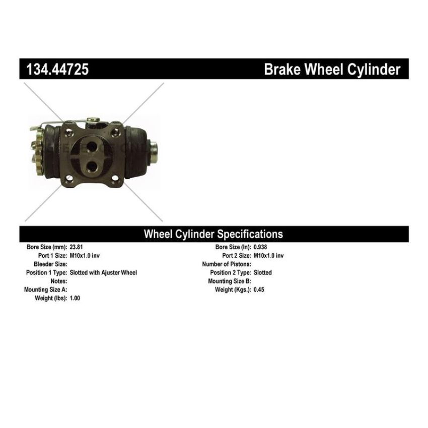 CENTRIC PARTS 134.44725 Centric Premium Wheel Cylinder