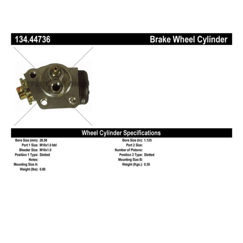 CENTRIC PARTS 134.44736 Centric Premium Wheel Cylinder