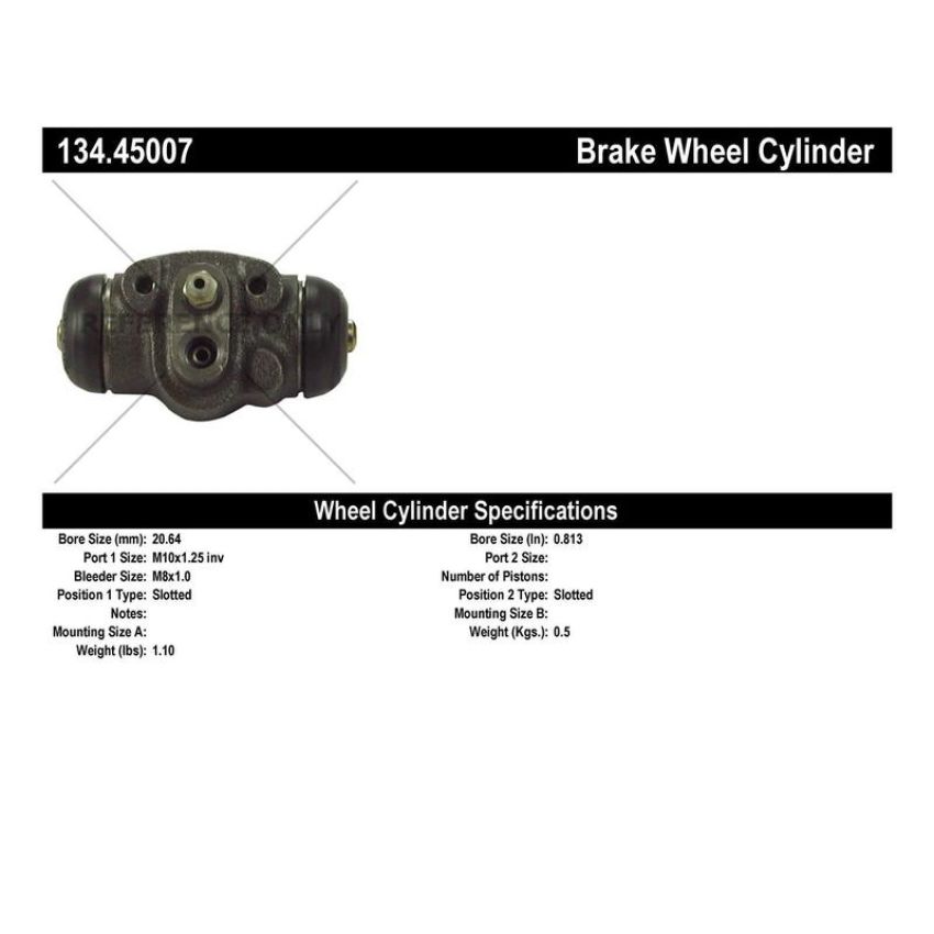 CENTRIC PARTS 134.45007 Centric Premium Wheel Cylinder