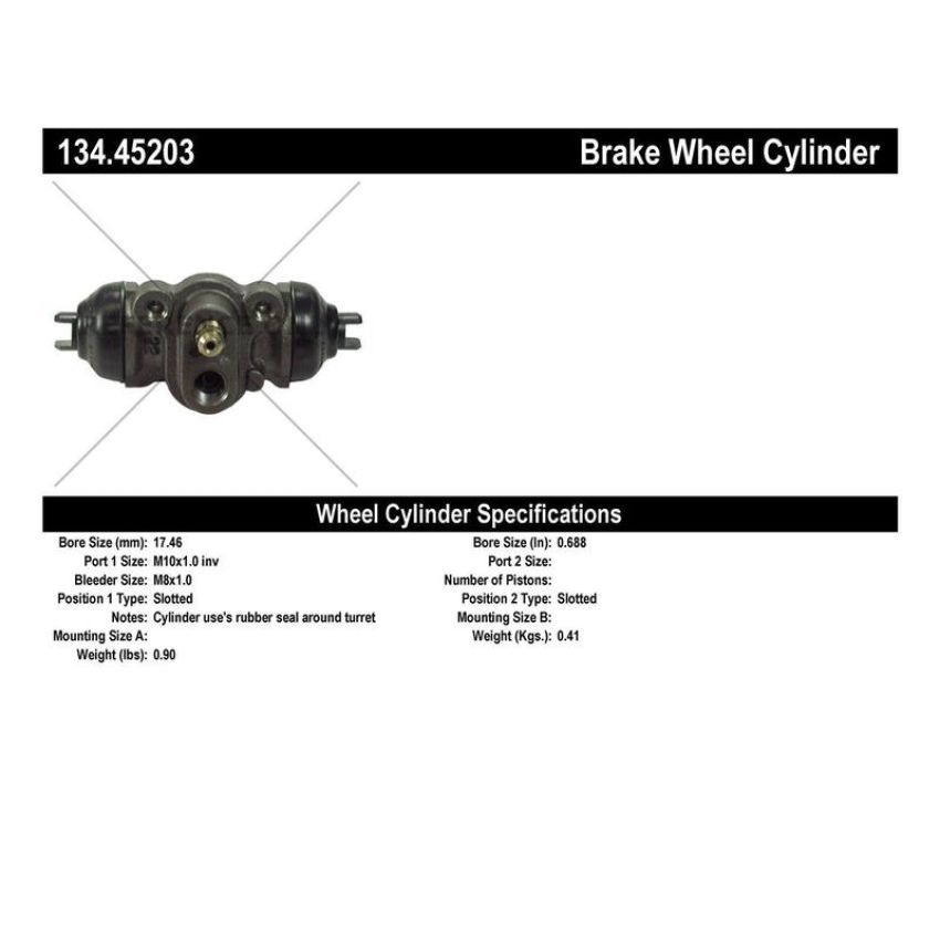 CENTRIC PARTS 134.45203 Centric Premium Wheel Cylinder