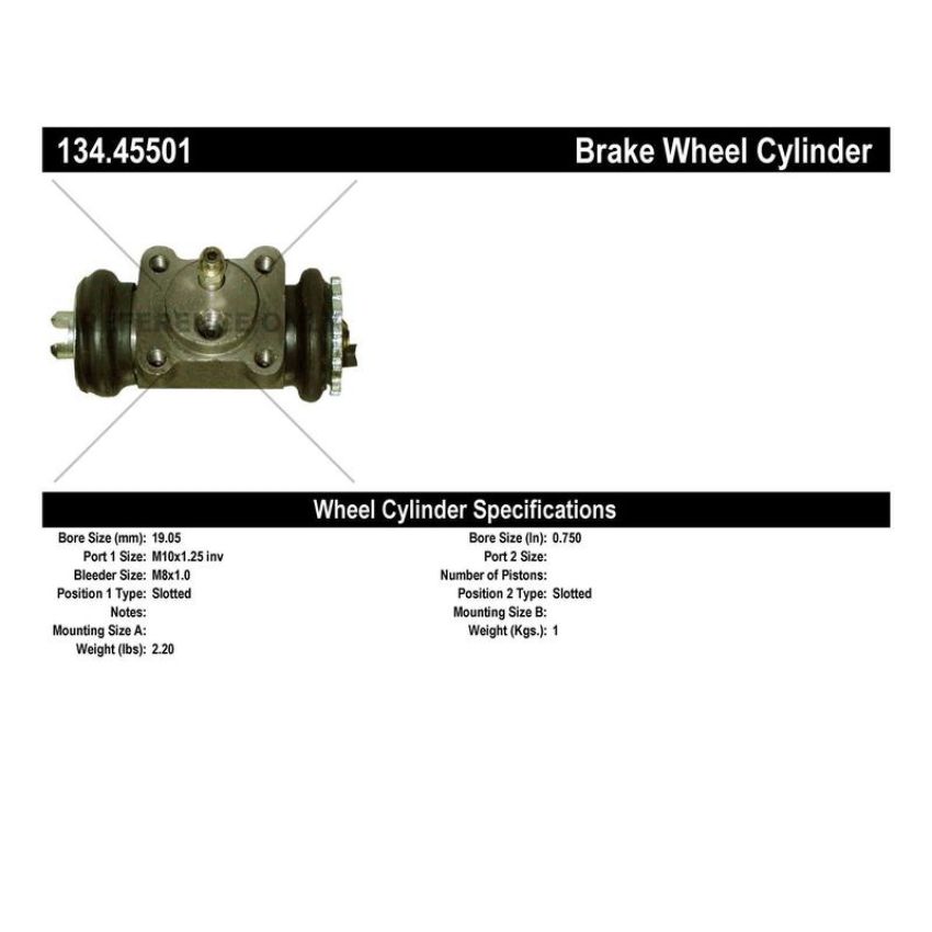 CENTRIC PARTS 134.45501 Centric Premium Wheel Cylinder