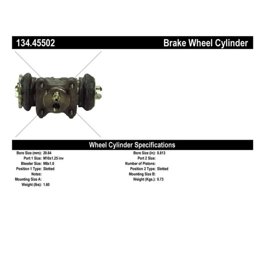CENTRIC PARTS 134.45502 Centric Premium Wheel Cylinder
