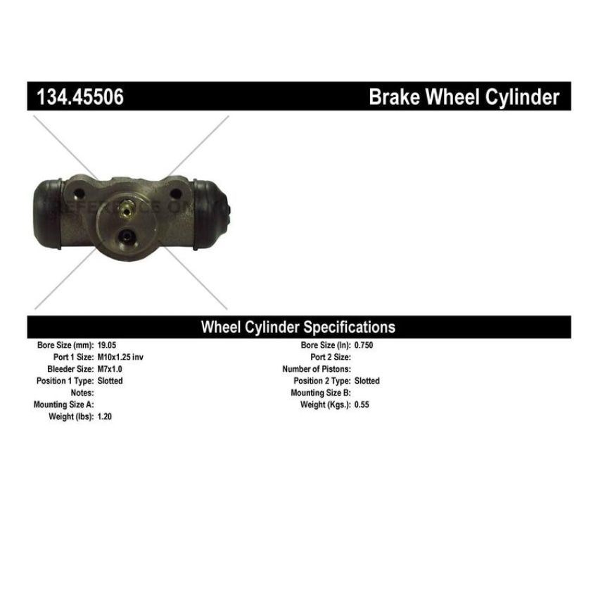 CENTRIC PARTS 134.45506 Centric Premium Wheel Cylinder