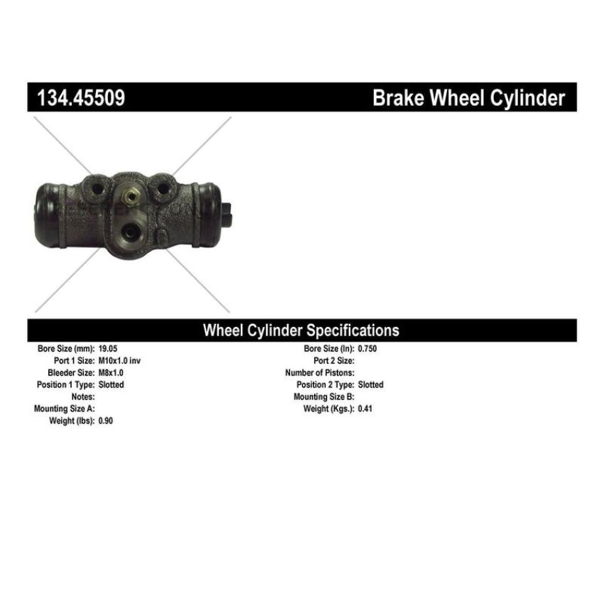 CENTRIC PARTS 134.45509 Centric Premium Wheel Cylinder