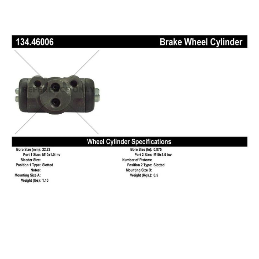 CENTRIC PARTS 134.46006 Centric Premium Wheel Cylinder