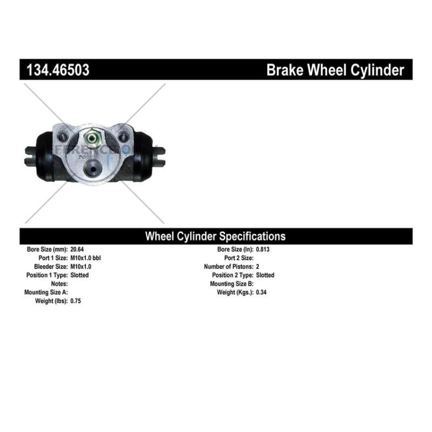 CENTRIC PARTS 134.46503 Centric Premium Wheel Cylinder