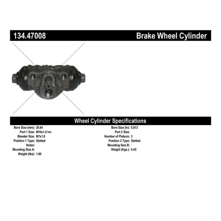 CENTRIC PARTS 134.47008 Centric Premium Wheel Cylinder