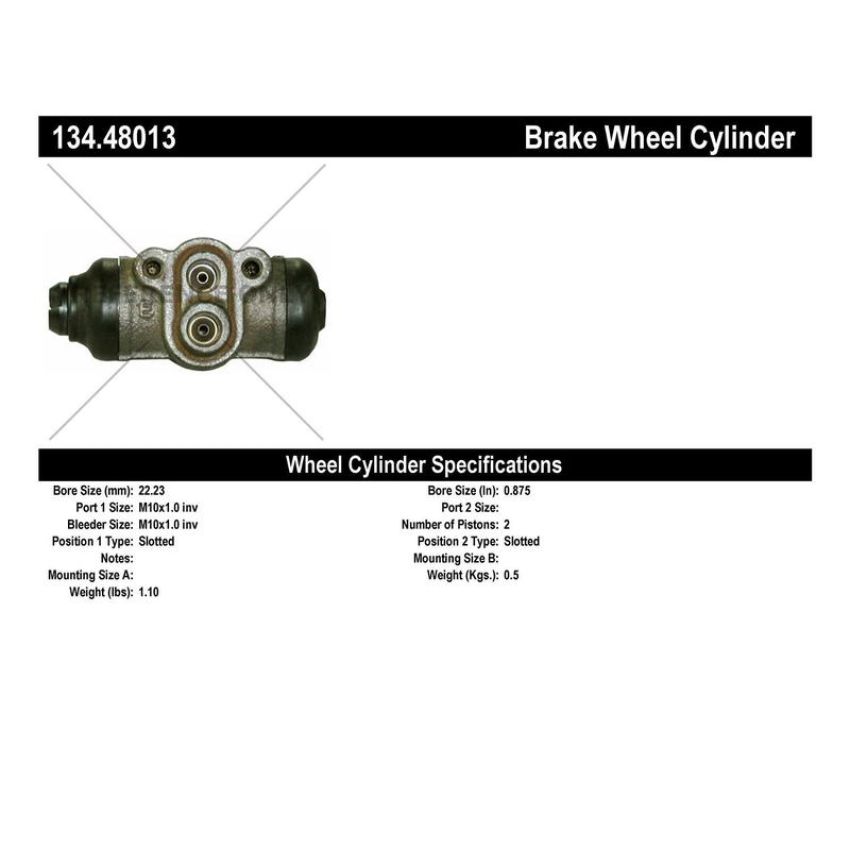 CENTRIC PARTS 134.48013 Centric Premium Wheel Cylinder