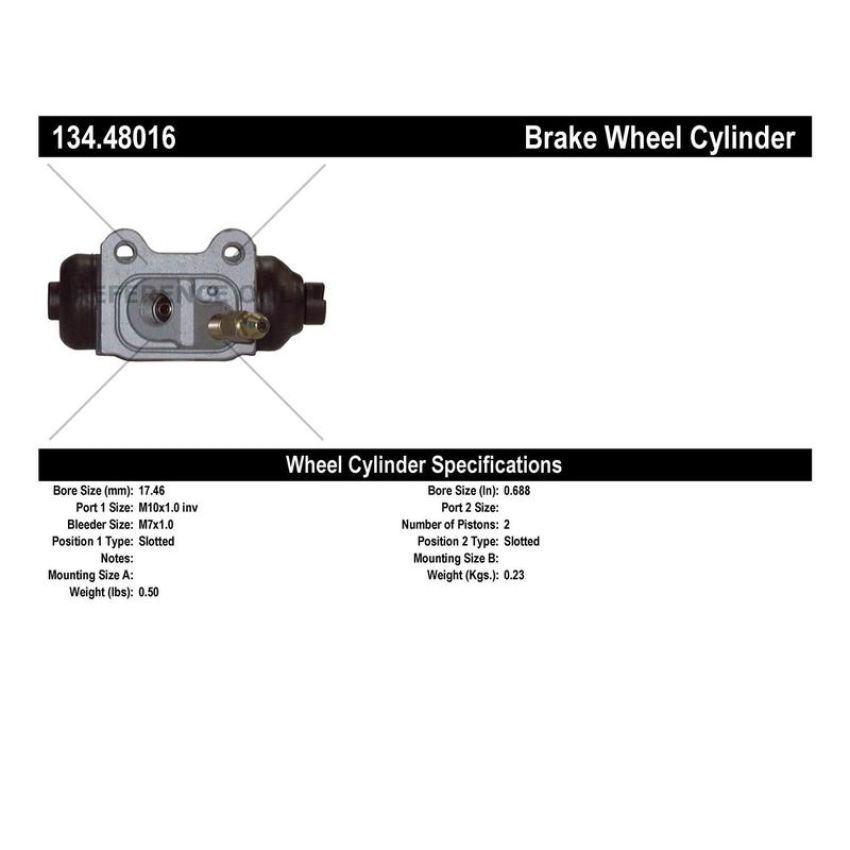 CENTRIC PARTS 134.48016 Centric Premium Wheel Cylinder