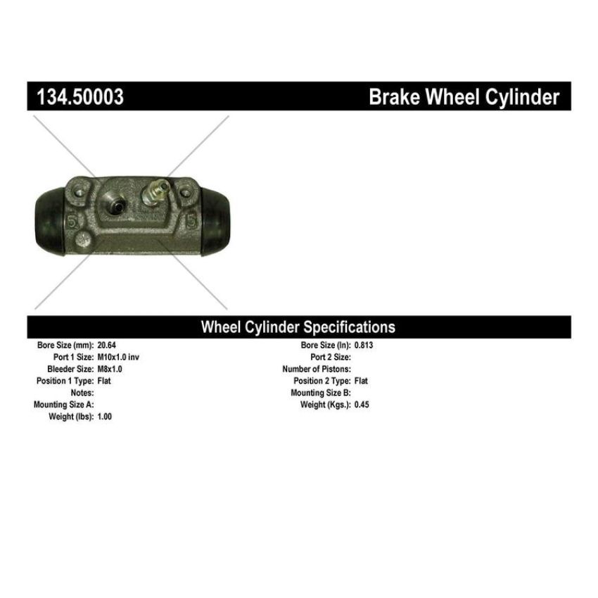 CENTRIC PARTS 134.50003 Centric Premium Wheel Cylinder