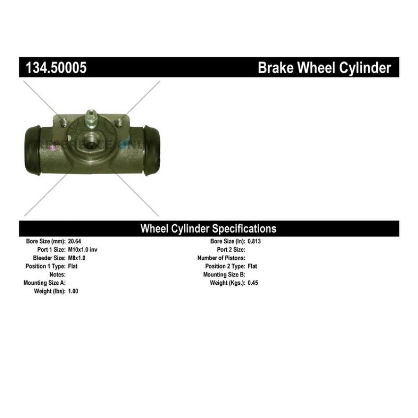 CENTRIC PARTS 134.50005 Centric Premium Wheel Cylinder