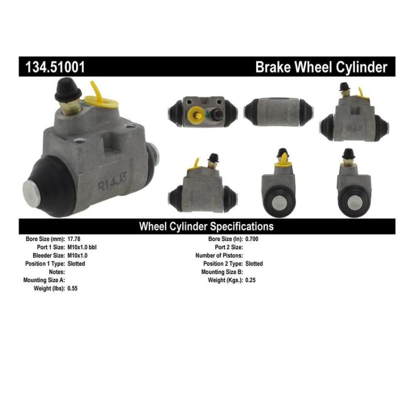 CENTRIC PARTS 134.51001 Centric Premium Wheel Cylinder