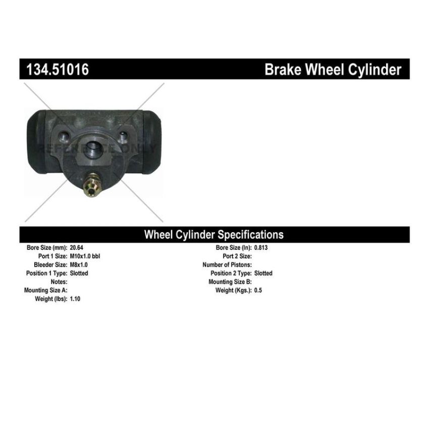 CENTRIC PARTS 134.51016 Centric Premium Wheel Cylinder
